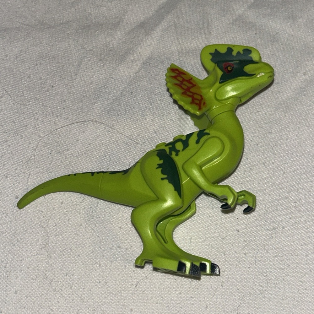 LEGO Jurassic World Dinosaur Dilophosaurus Raptor Figure 75916 Lime & Dark Green